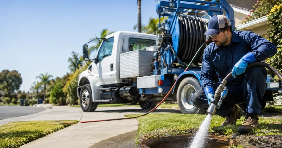 Hydro jet sewer cleaning Santa Ysabel