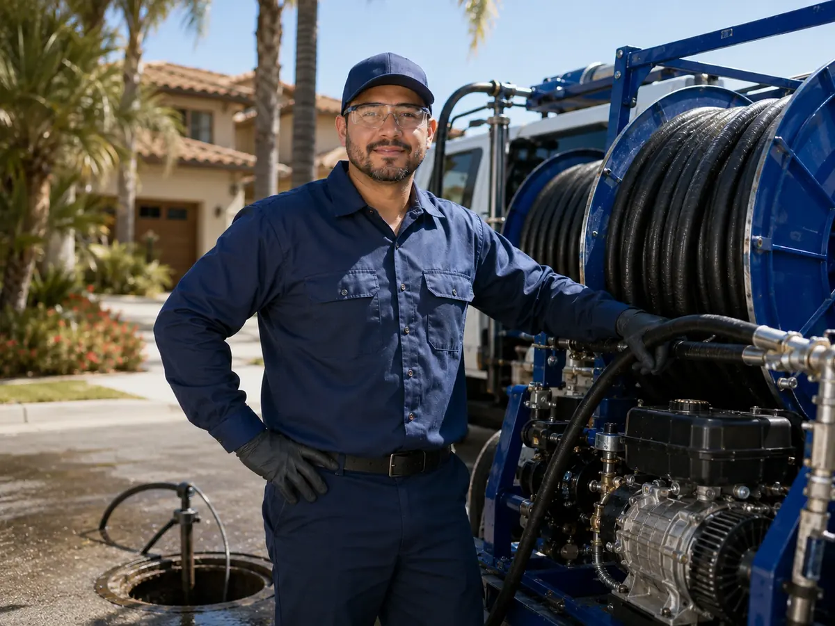 Hydro jet sewer cleaning in Santa Ysabel