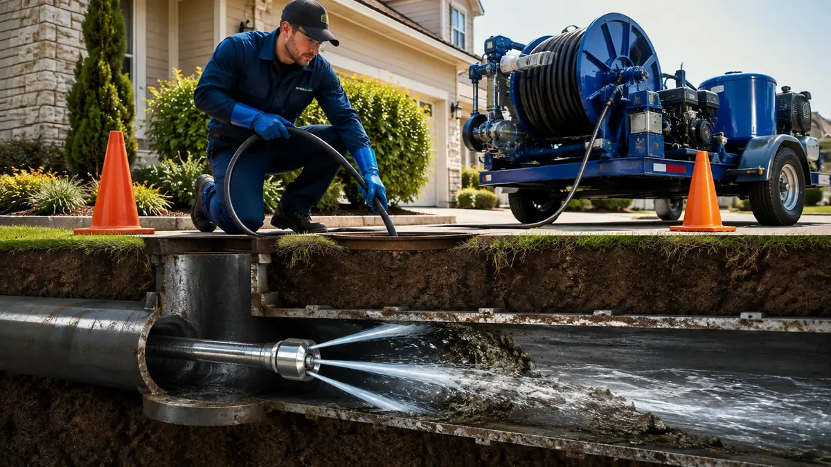 Main Sewer Line Hydro Jet Cleaning in Santa Ysabel