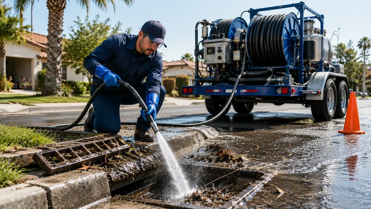Storm Drain Hydro Jet Cleaning in Santa Ysabel