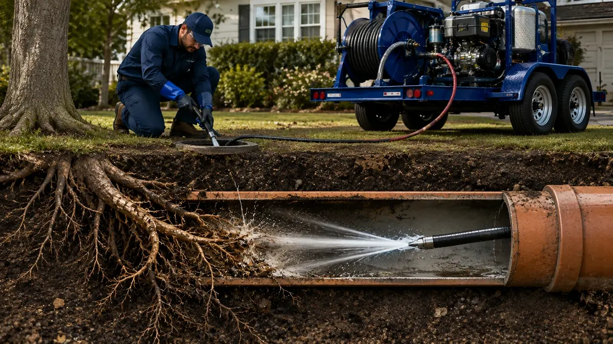 Tree Root Removal with Hydro Jetting in Santa Ysabel